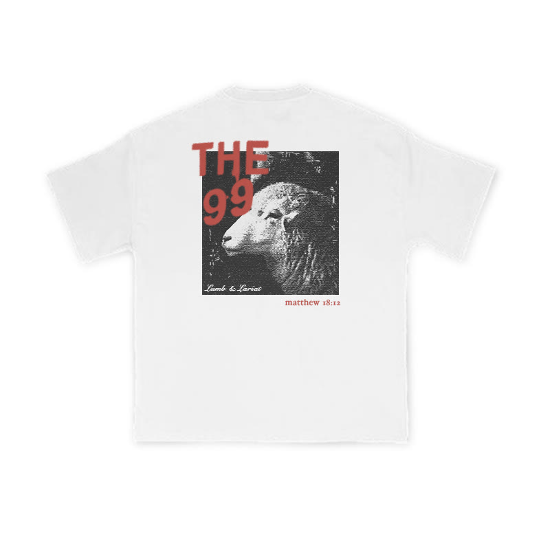 Unisex The 99 Print T-shirt - White - US16-18(2XL) - image 2