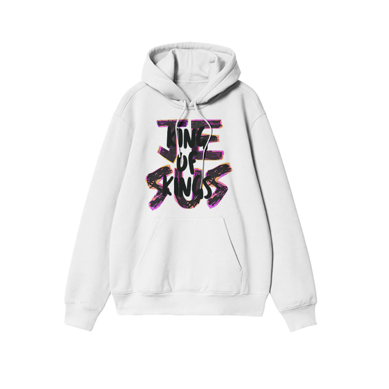 Unisex Jesus Is King Of Kings Print Hoodie - White - 2XL - image 2