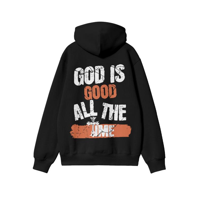 Unisex God Is Good All The Time Print Hoodie - image 1