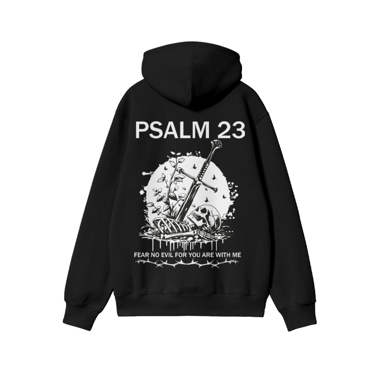 Unisex Psalm 23 Print Hoodie - image 1