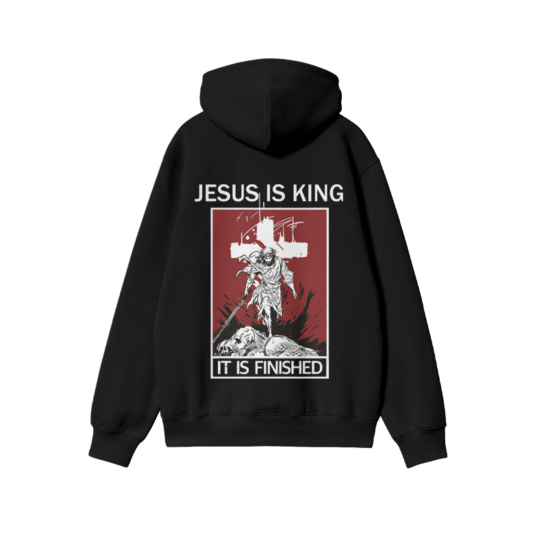 Unisex Jesus Is King Print Hoodie - image 1