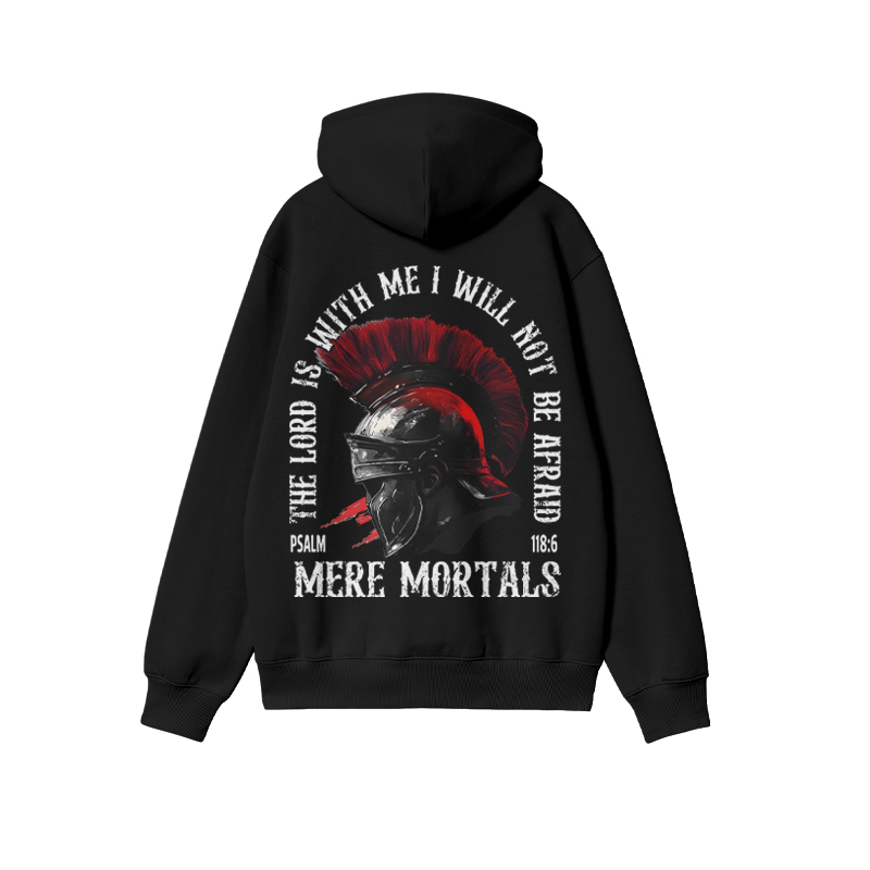 Unisex The Lord Is With Me I Will Not Afraid Christian Print Hoodie - image 1