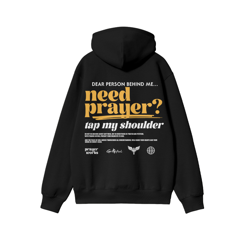 Unisex Dear Person Behind Need Prayer Print Hoodie - image 1