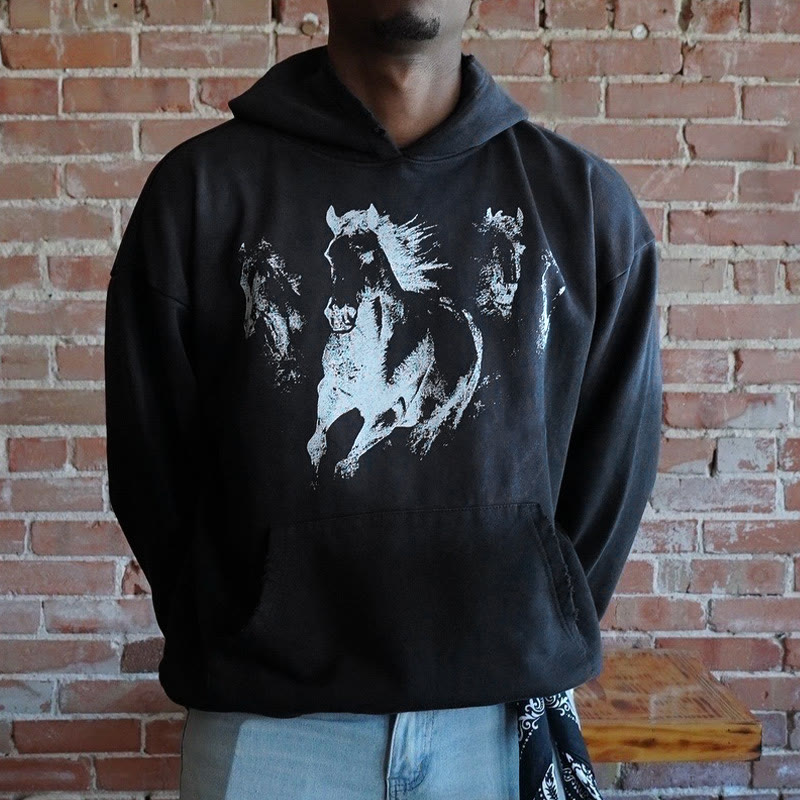 Unisex Lone Star Jesus Printed Washed Hoodie  - image 2