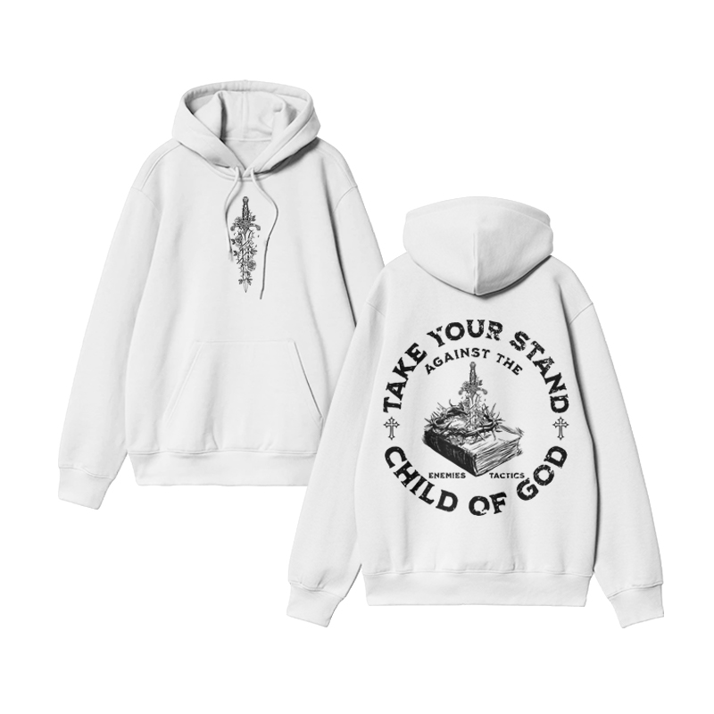 Unisex Take Your Stand Child Of God Print Hoodie - White - US16-18(2XL) - image 2