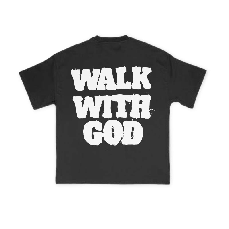 Unisex Walk With God Print T-shirt - image 1