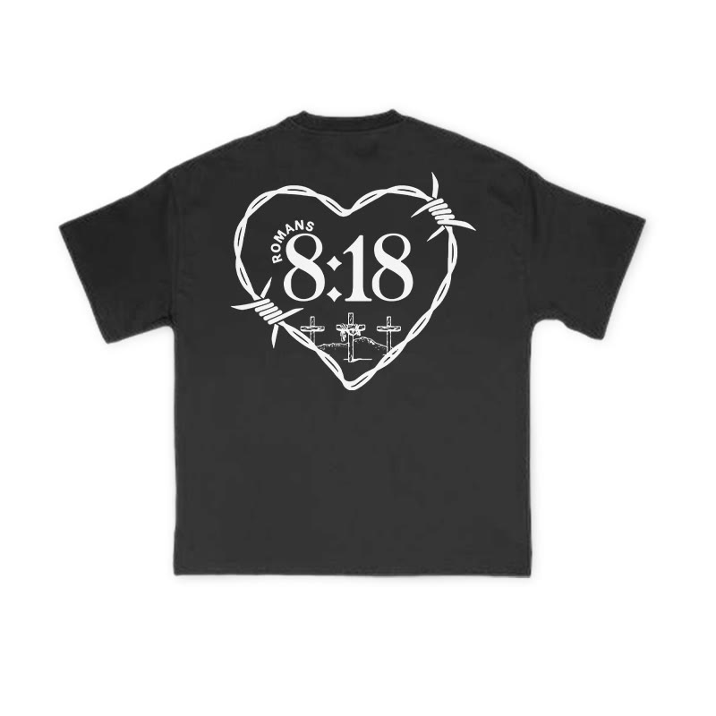 Unisex Romans 8:18 Print T-shirt - image 1
