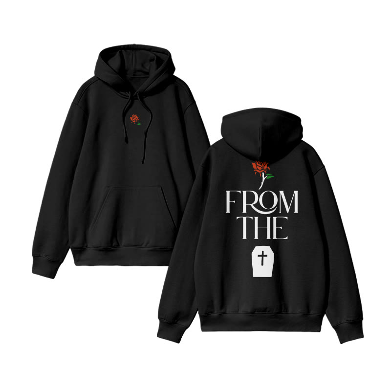 Unisex From The Cross Print Hoodie - Black - US16-18(2XL) - image 2