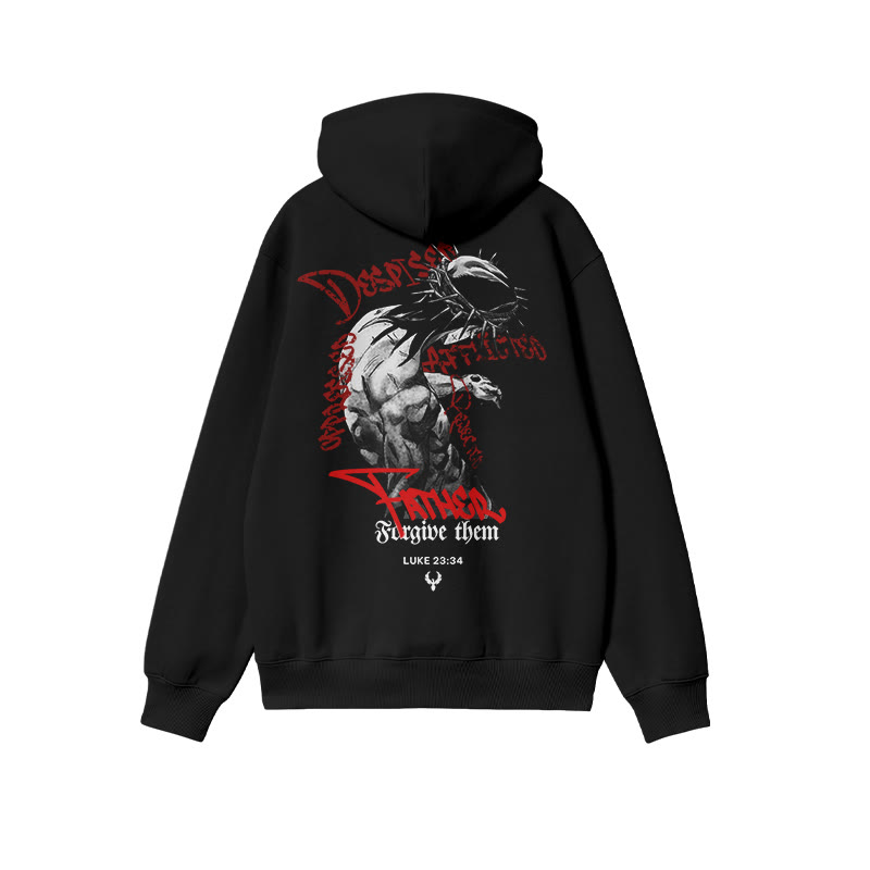 Unisex Despised Afflicted Father Forgive Them Print Hoodie - image 1