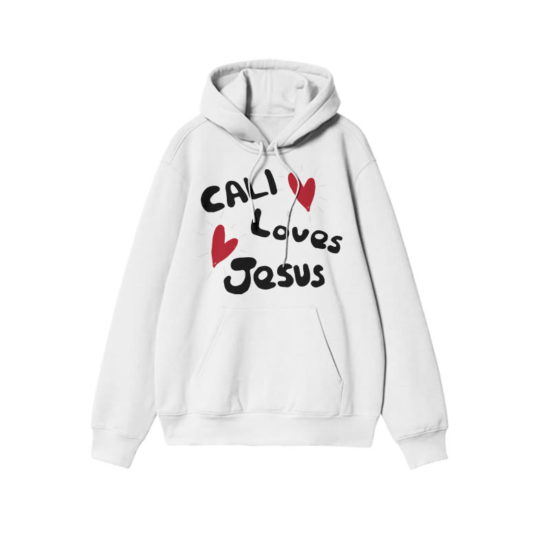 Unisex Call Loves Jesus Print Hoodie - image 1