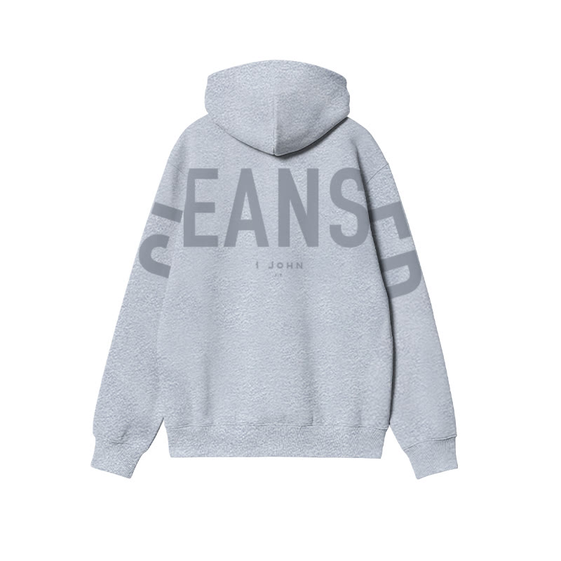 Cleansed 1 John 1:7 Print Hoodie - image 2