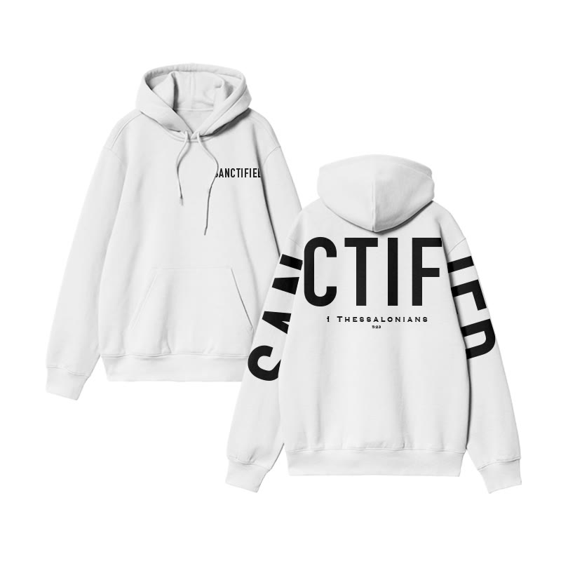 Sanctified 1 Thessalonians 5:23 Print Hoodie - image 3
