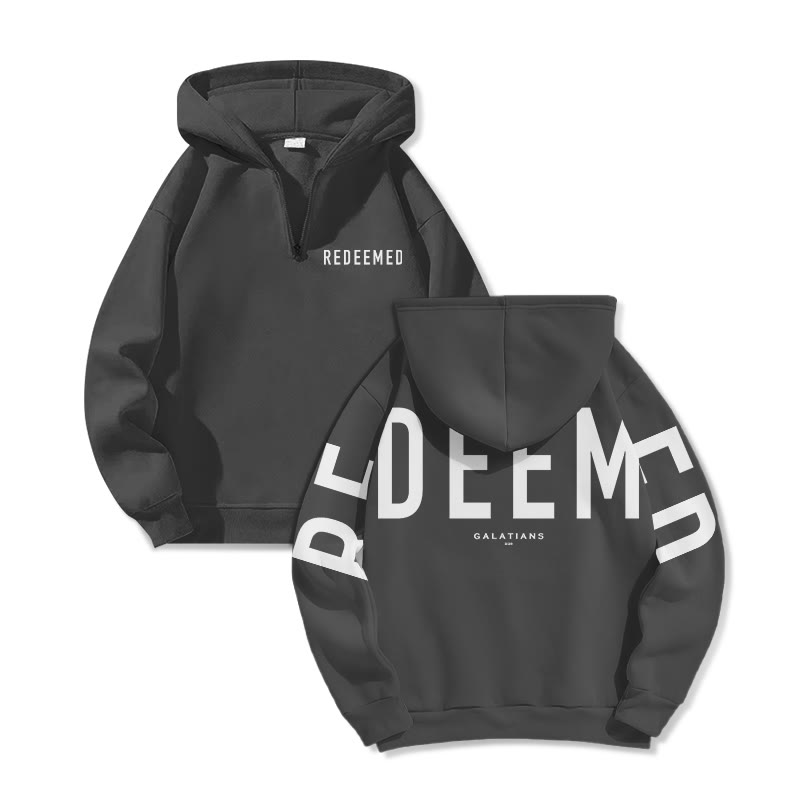 Redeemed Galatians 2:20 Print Half Zip Hoodie - image 2