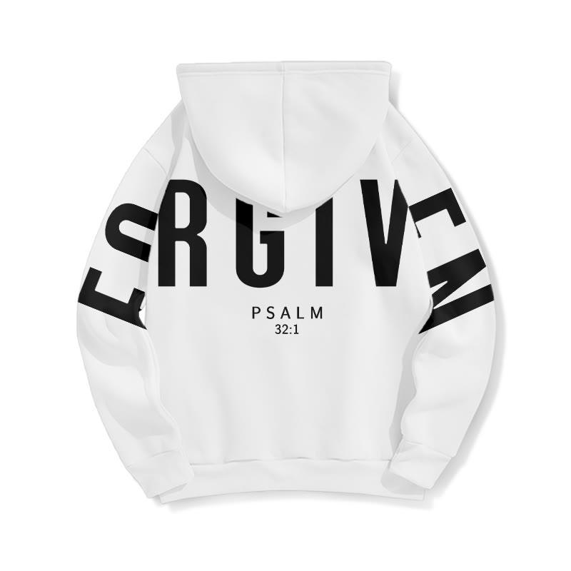 Forgiven Psalm 32:1 Print Half Zip Hoodie - image 3