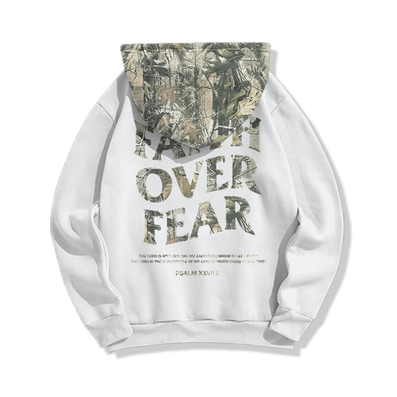 Faith Over Fear Dead Leaves Camouflage Print Hoodie - image 2