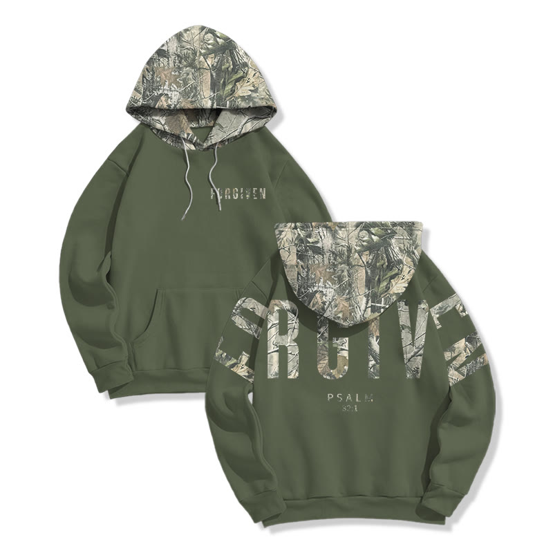 Forgiven Psalm 32:1 Dead Leaves Camouflage Print Hoodie - image 8
