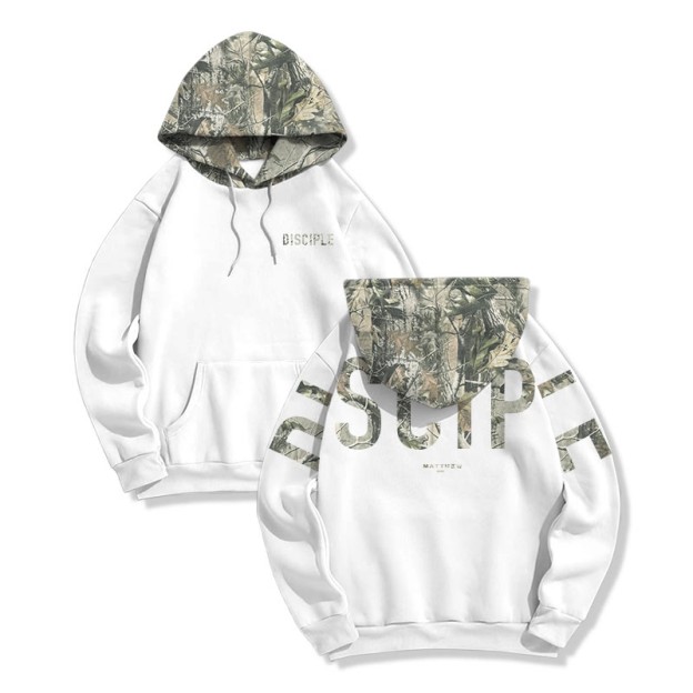Disciple Matthew 28:19 Dead Leaves Camouflage Print Hoodie - image 2