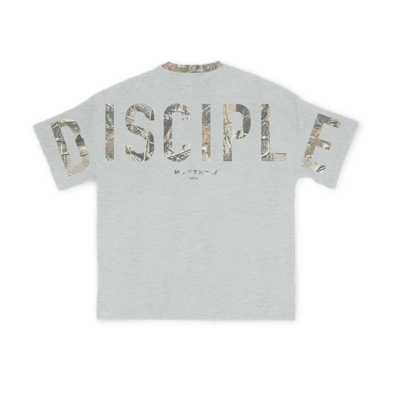 Disciple Matthew 28:19 Dead Leaves Camouflage Print T-shirt - image 2