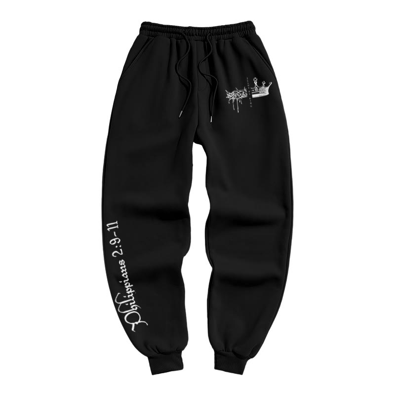 Jesus Is King Print Pants - Black - US16-18(2XL) - image 1