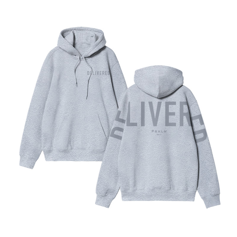 Unisex Delivered Psalm 34:17 Print Hoodie - image 6