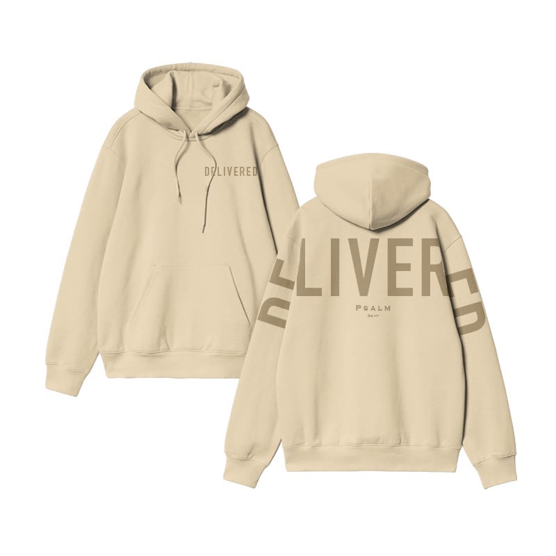 Unisex Delivered Psalm 34:17 Print Hoodie - image 3