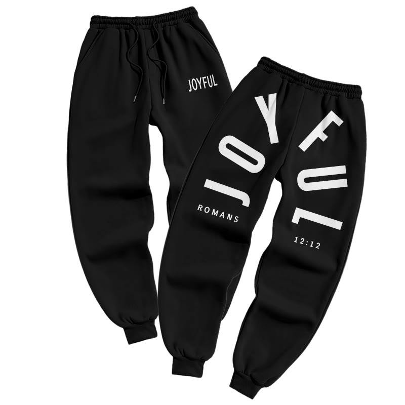 Joyful Romans 12:12 Print Pants - Black - US16-18(2XL) - image 2