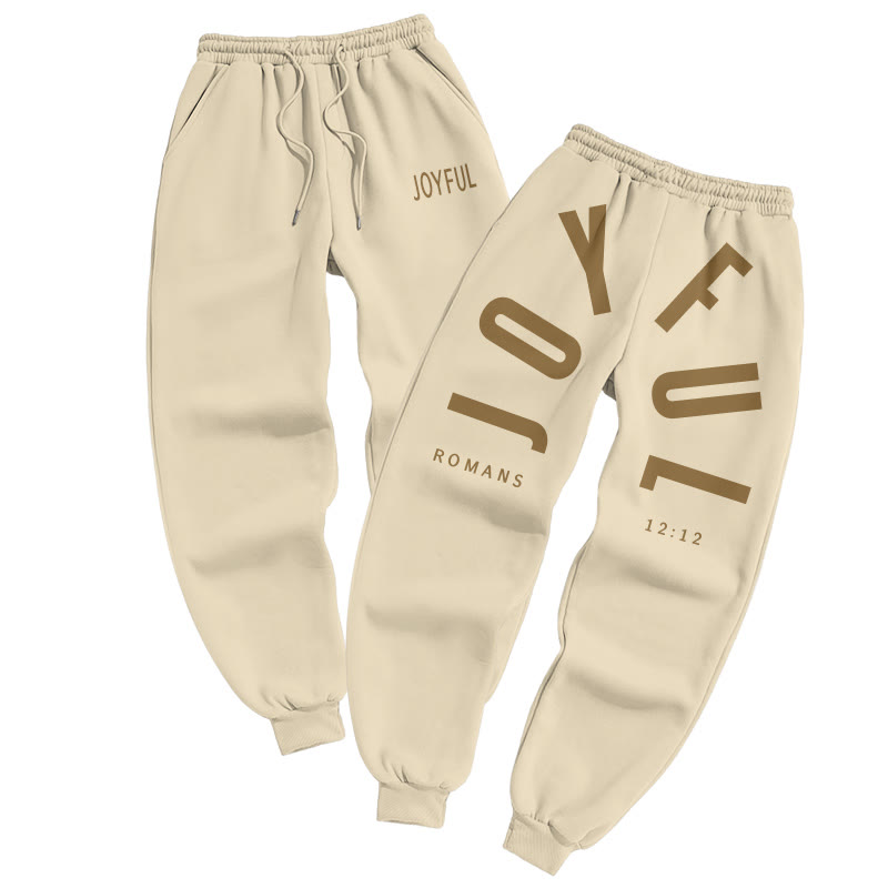 Joyful Romans 12:12 Print Pants - Apricot - US16-18(2XL) - image 1