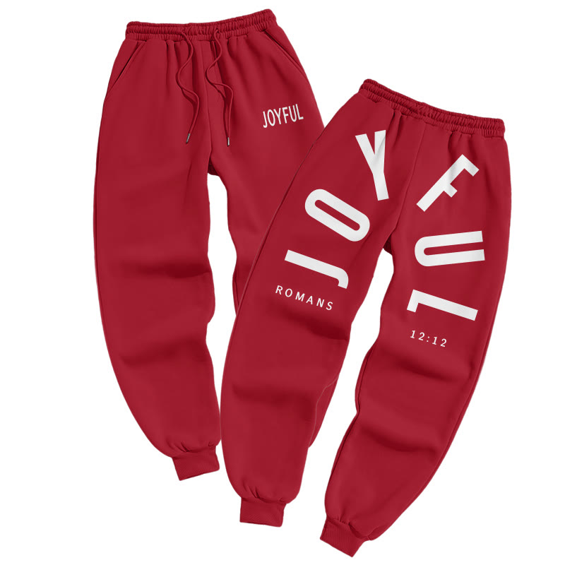 Joyful Romans 12:12 Print Pants - Red - US16-18(2XL) - image 8