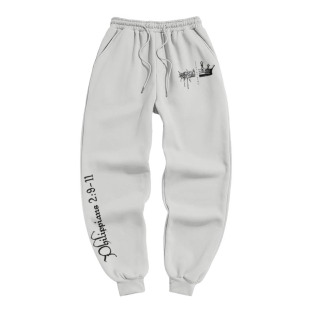 Jesus Is King Print Pants - White - US16-18(2XL) - image 2