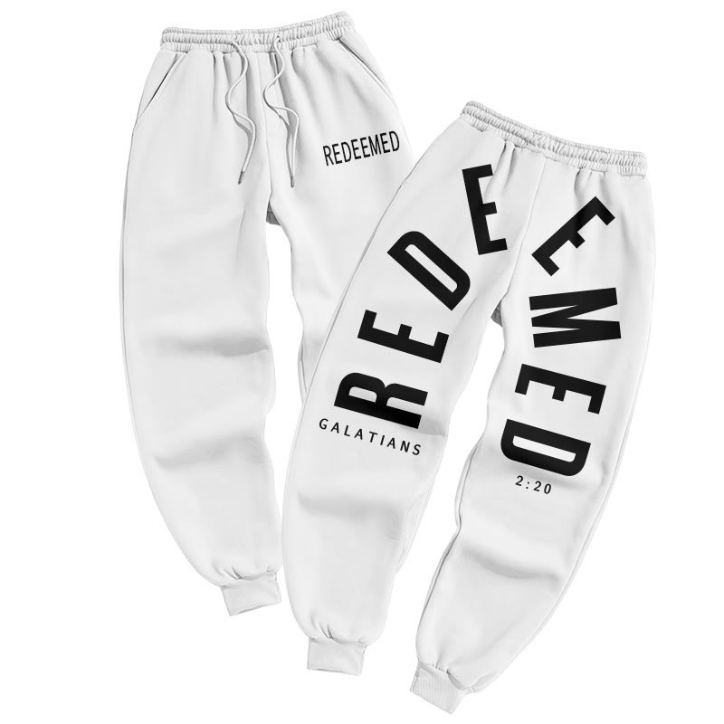 Redeemed Galatians 2:20 Print Pants - White - US16-18(2XL) - image 2