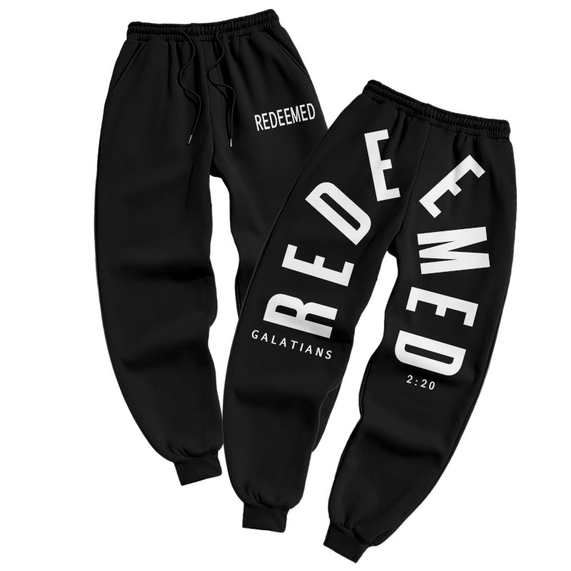 Redeemed Galatians 2:20 Print Pants - Black - US16-18(2XL) - image 1