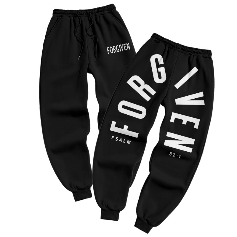 Forgiven Psalm 32:1 Print Pants - Black - US16-18(2XL) - image 2