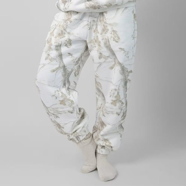 Dead Leaves Camouflage Print Causal Pants - Light Green - 5XL - image 3