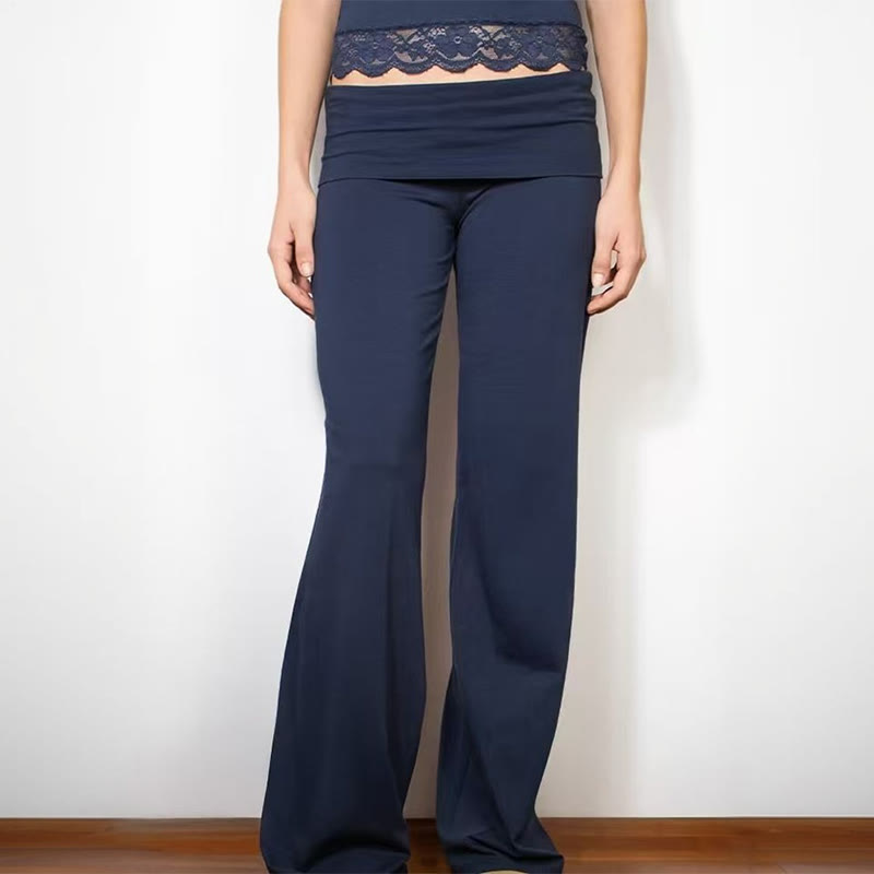 Casual Sequined Wings Pants - Navy Blue - 3XL - image 3