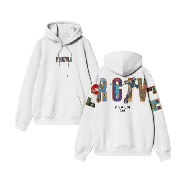 Gemstone Forgiven Psalm 32:1 Print Hoodie - image 3