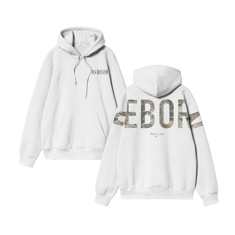 Reborn Dead Leaves Camouflage Print Hoodie - image 3