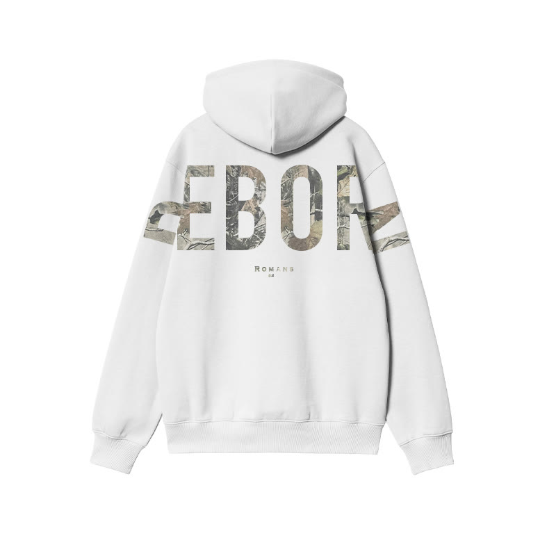 Reborn Dead Leaves Camouflage Print Hoodie - image 2