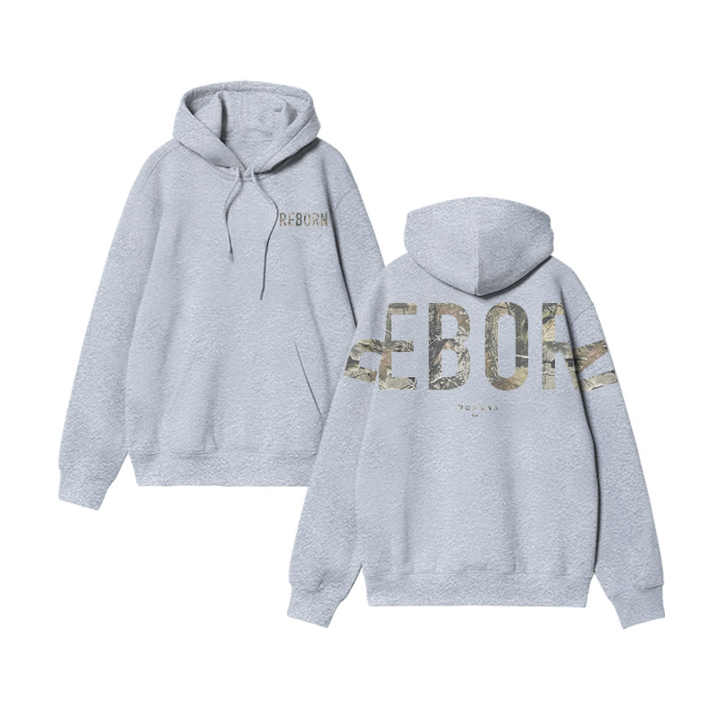 Reborn Dead Leaves Camouflage Print Hoodie - image 5