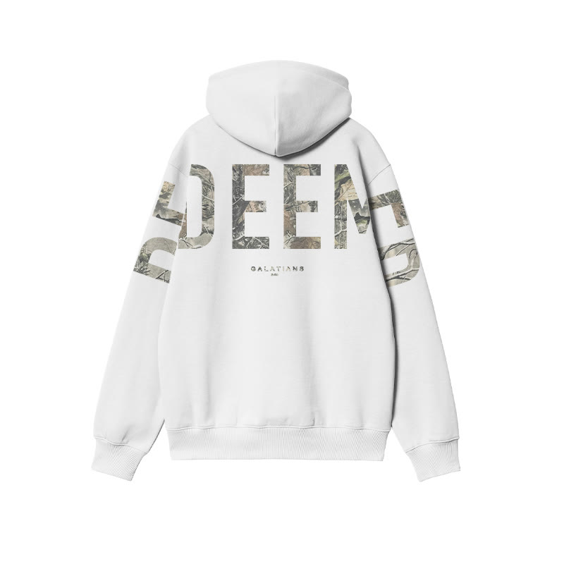 Redeemed Dead Leaves Camouflage Print Hoodie - image 2