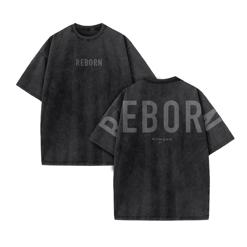 Redeemed Galatians 2:20 Print Acid Washed T-shirt - Black - US20-22(3XL) - image 2