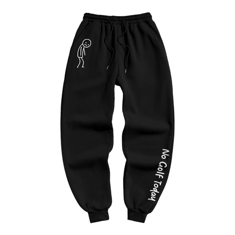 No Golf Today Shirt – Funny Golf Lover Print Pants - Black - US16-18(2XL) - image 2