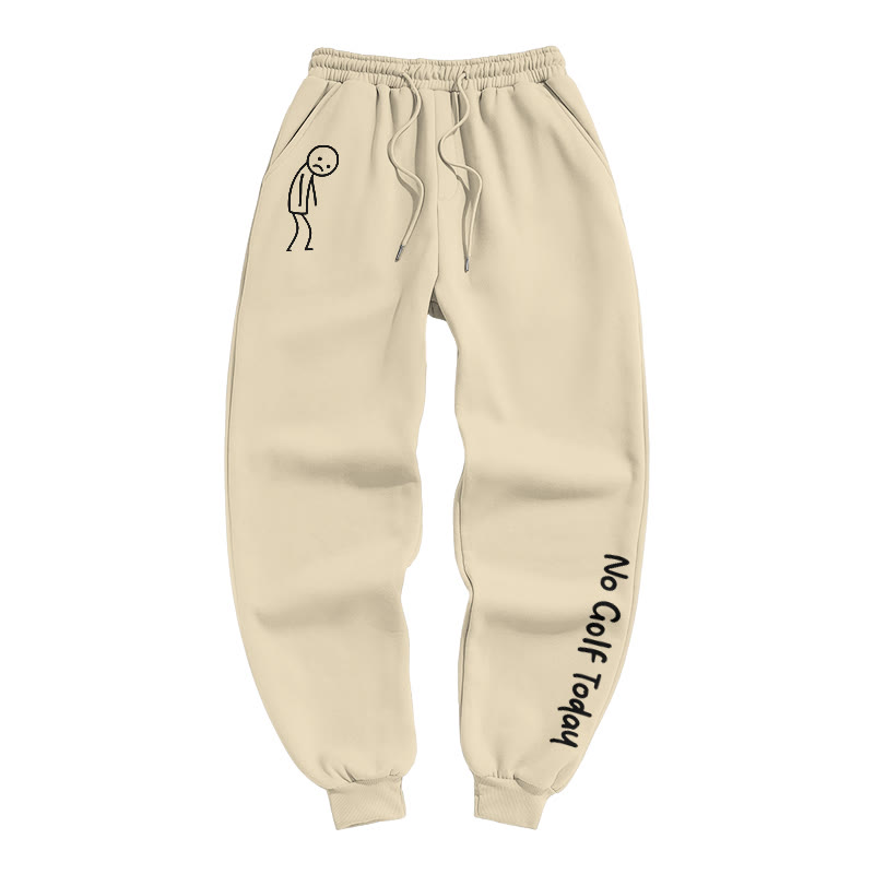 No Golf Today Shirt – Funny Golf Lover Print Pants - Apricot - US16-18(2XL) - image 1