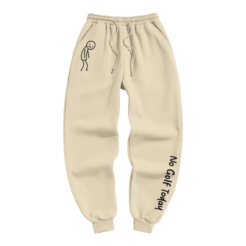 No Golf Today Shirt – Funny Golf Lover Print Pants - Apricot - US16-18(2XL) - image 1