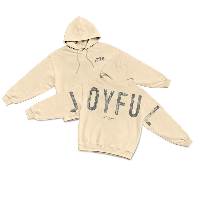 Joyful Dead Leaves Camouflage Print Hoodie - Apricot - US16-18(2XL) - image 1