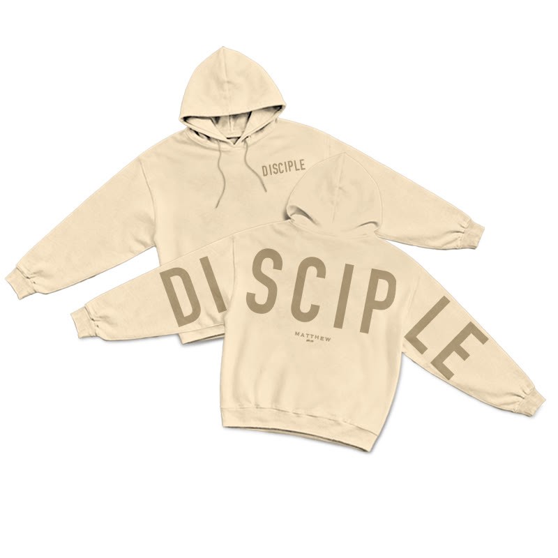 Unisex Disciple Matthew 28:19 Print Hoodie - Apricot - US16-18(2XL) - image 15
