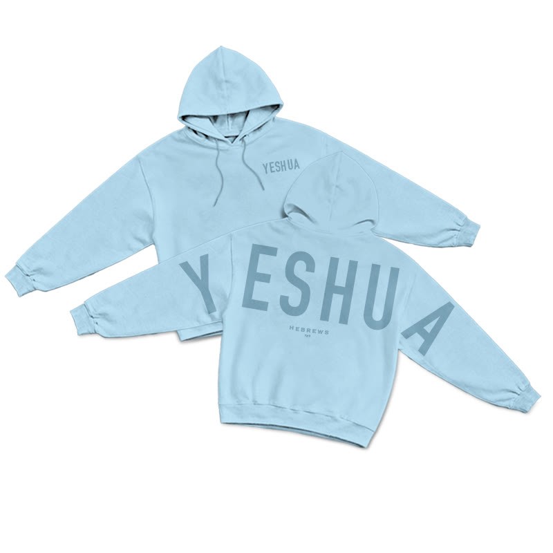 Unisex Yeshua Hebrews 13:8 Print Hoodie - Blue - US16-18(2XL) - image 11
