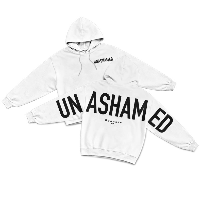 UNASHAMED Roamans 1:16 Print Hoodie - White - US16-18(2XL) - image 1