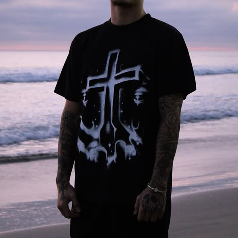  The Cross On The Palm Print T-shirt - image 1