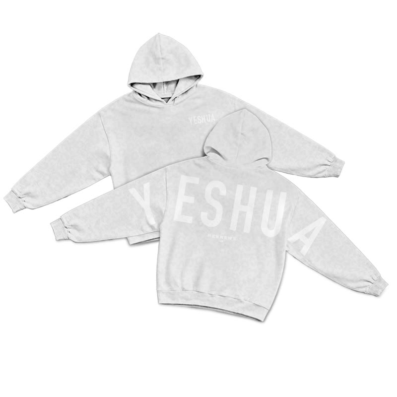 Yeshua Hebrews 13:8 Leopard Design Print Causal Hoodie - Light Gray - US44-46(8XL) - image 2