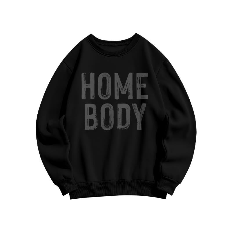 Home Body Print Sweatshirt - Black - US16-18(2XL) - image 1